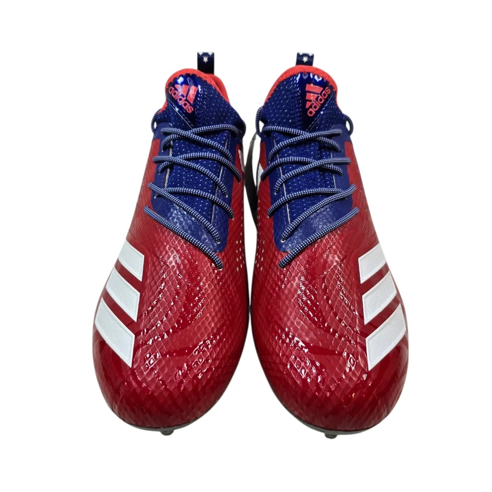 ADIDAS Adizero 5-Star 7.0 Philadelphia Low Football Cleats, Red/Blue‎ Men's Sz 9